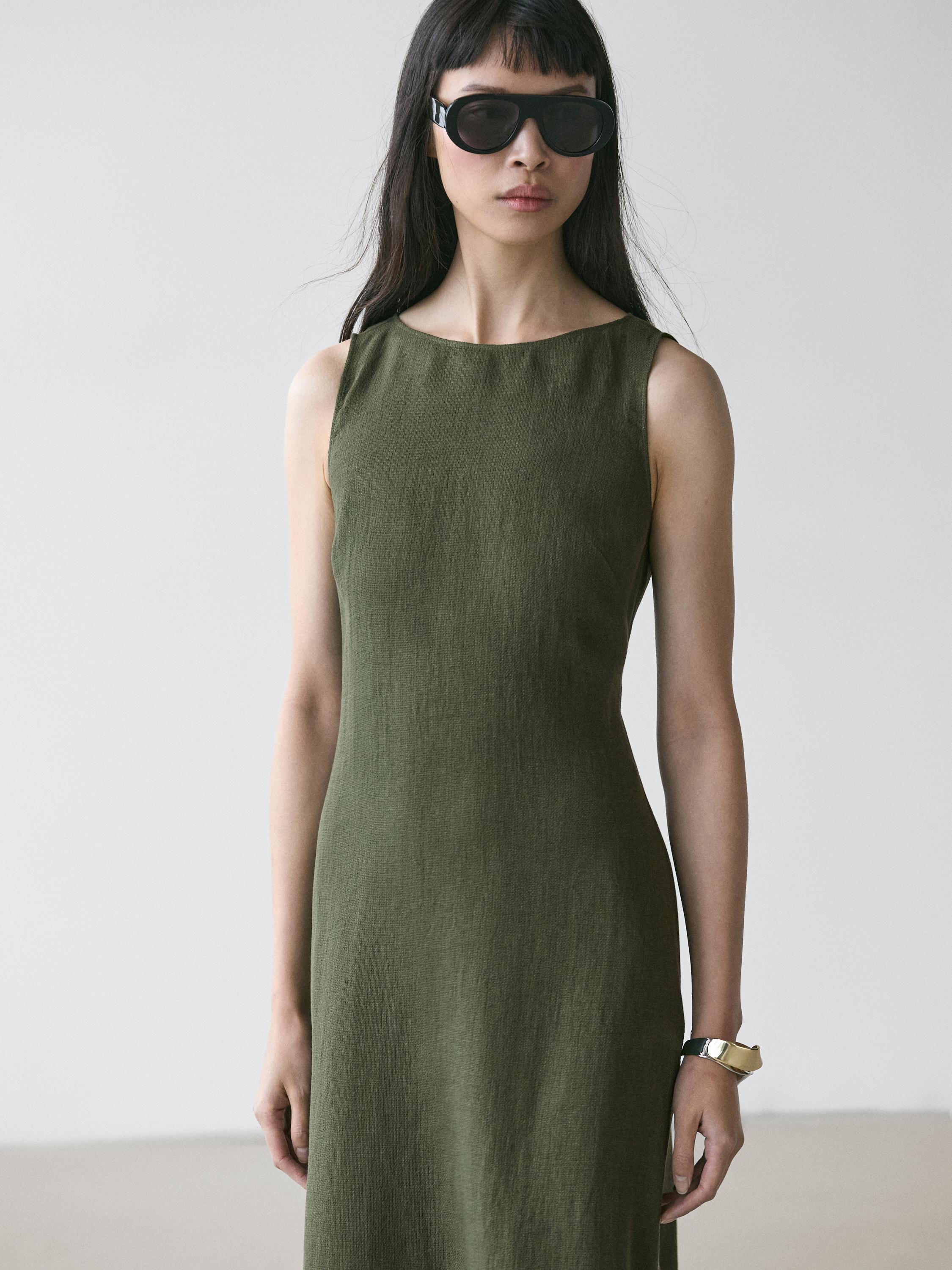 Robe longue en lin